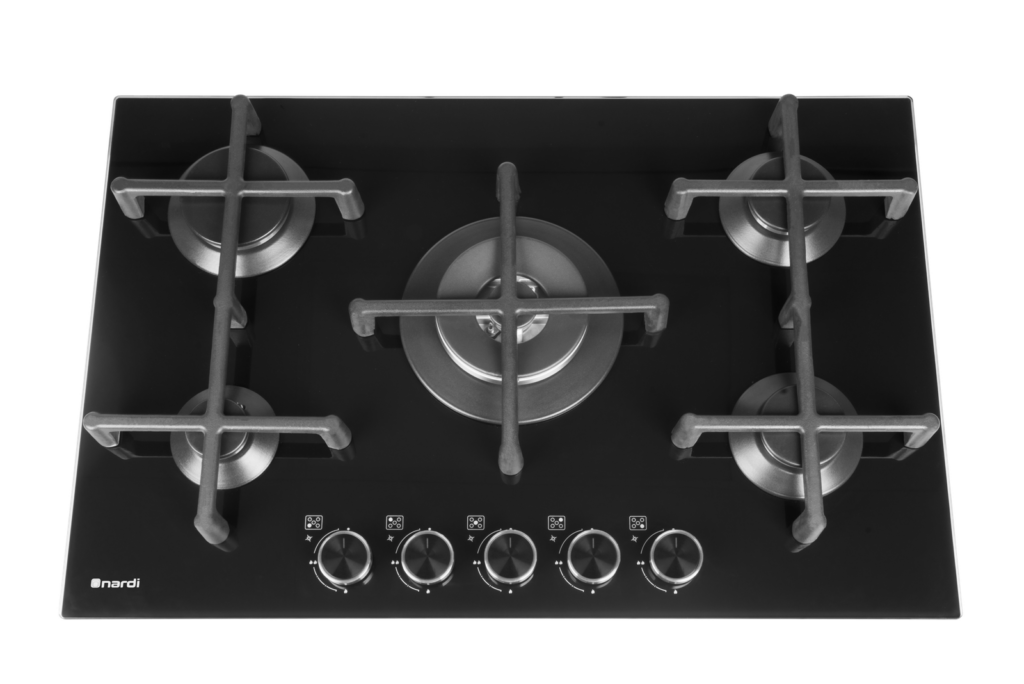 Table De Cuisson NARDI 5 Feux Black glass