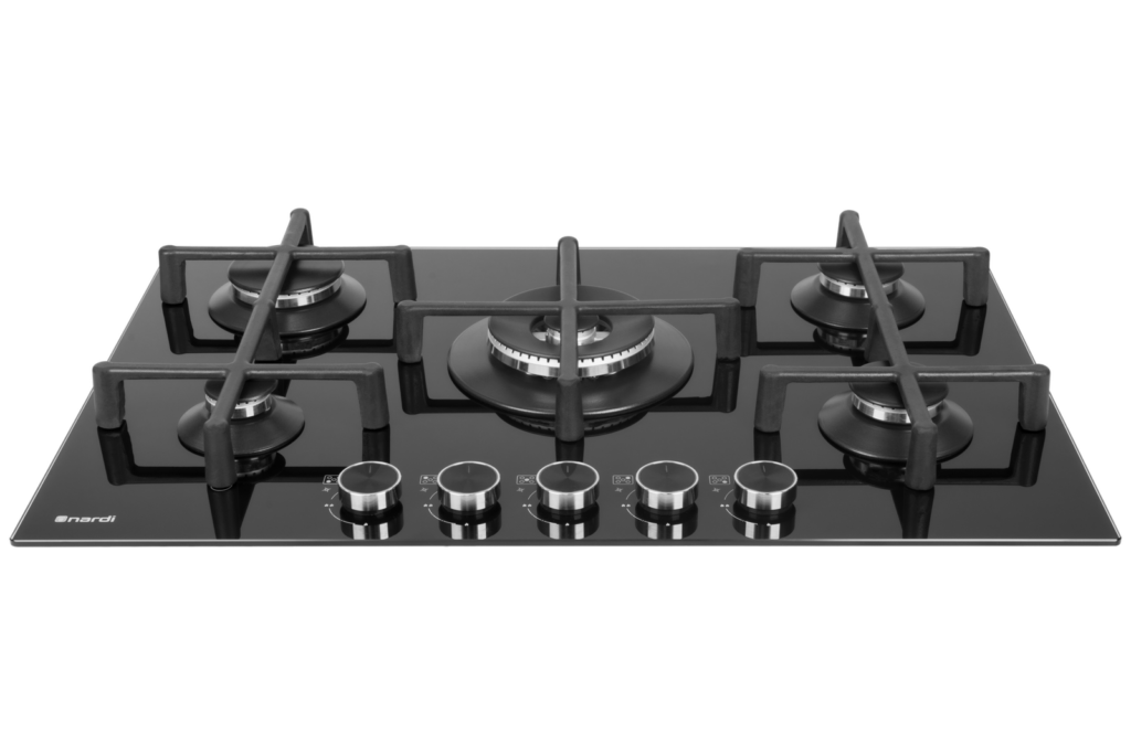 Table De Cuisson NARDI 5 Feux Black glass