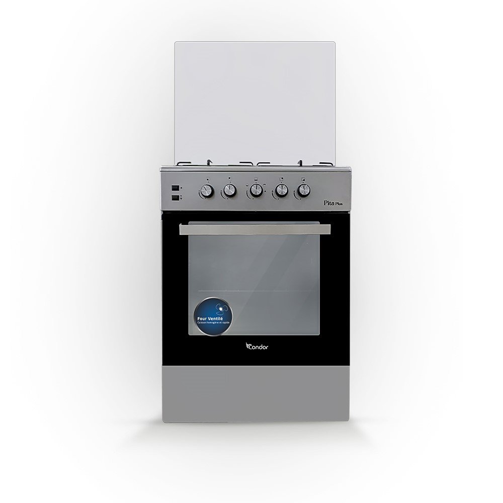 Cuisinière Condor Pita + 4 Feux Full Inox 60 cm