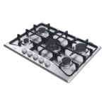 Table de cuisson CANDY 4 Foyers 1 Wok  Fonte Inox