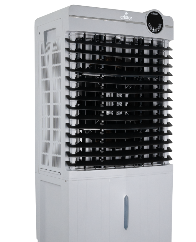 Air Cooler avec batterie CRISTOR 50 L 6000M3/H 70 W Digital et Télécommande