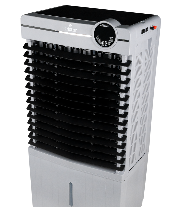 Air Cooler avec batterie CRISTOR 50 L 6000M3/H 70 W Digital et Télécommande
