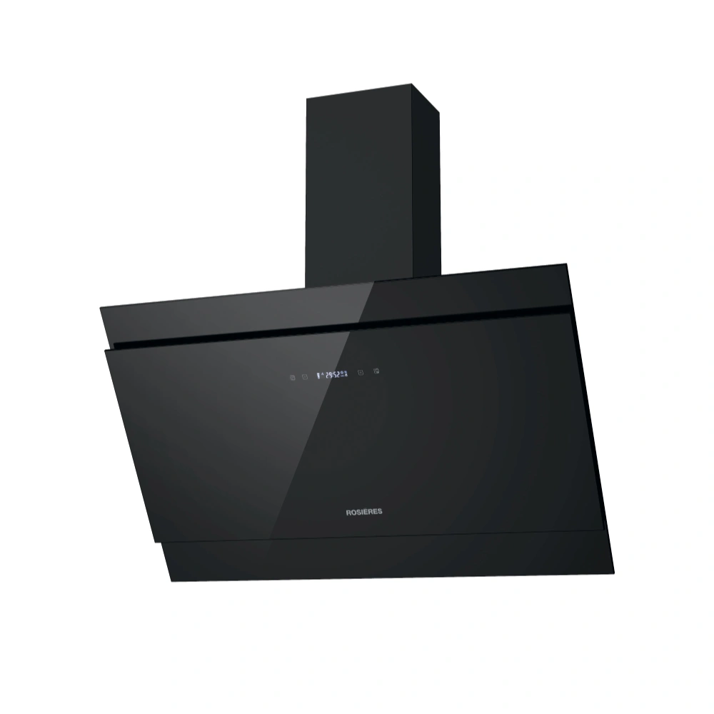 Hotte décorative Rosières 60 cm Black Glass Digitale 3 vitesses