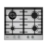 Table de cuisson Rosières 4 Feux dont Wok Inox