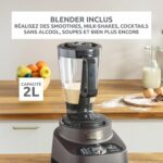 Robot multifonctions MOULINEX Double Force 1000W SILVER - 10 Accessoires