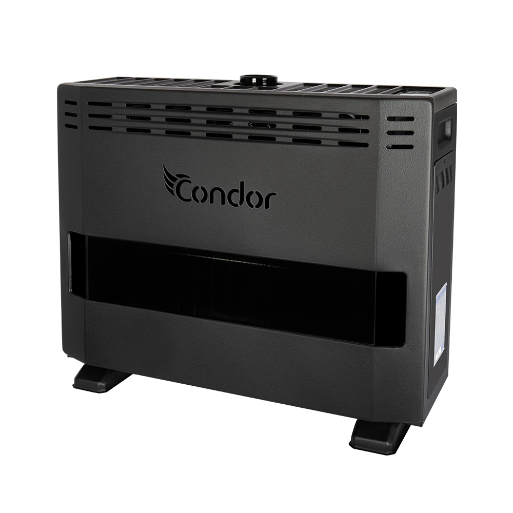 Radiateur à Gaz CONDOR 14 KW Détecteur CO Noir