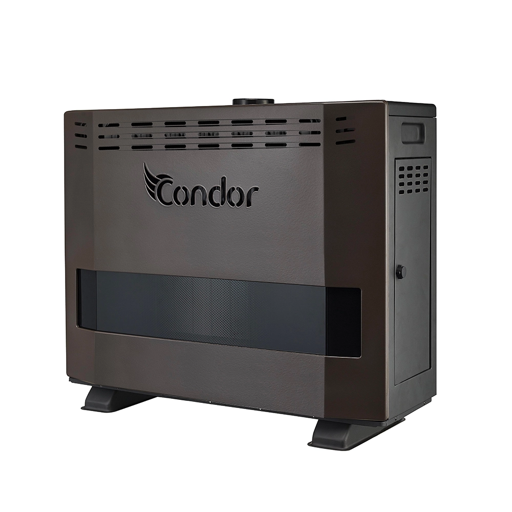 Radiateur à Gaz CONDOR 14 KW Détecteur CO Gris
