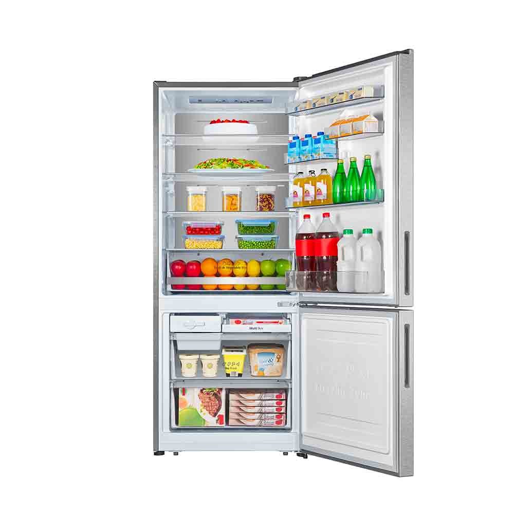 Réfrigérateur Combiné HISENSE Metal tech cooling Nofrost Inox  408 L