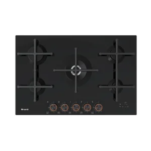 Table De Cuisson NARDI 5 Feux Connecté Black glass