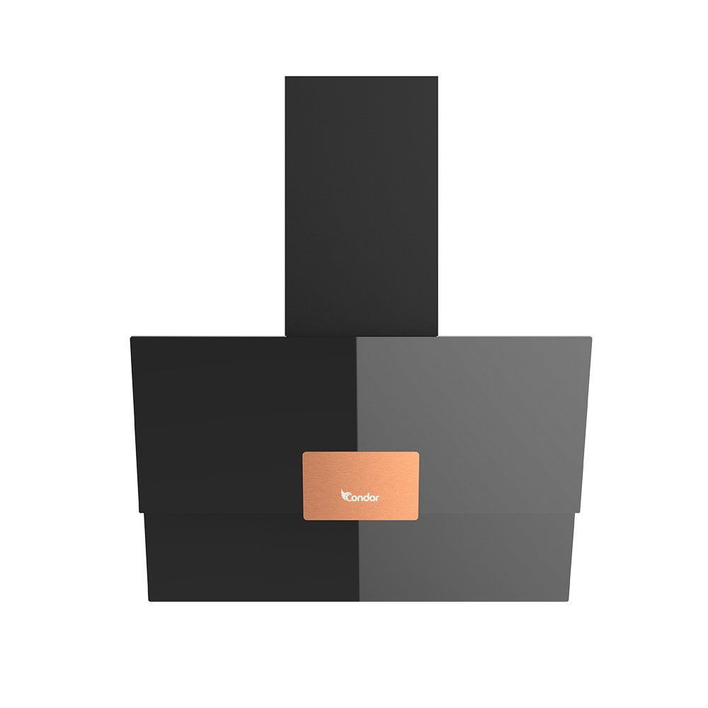 Hotte Murale Décorative Condor Cooper Black Glass 60cm