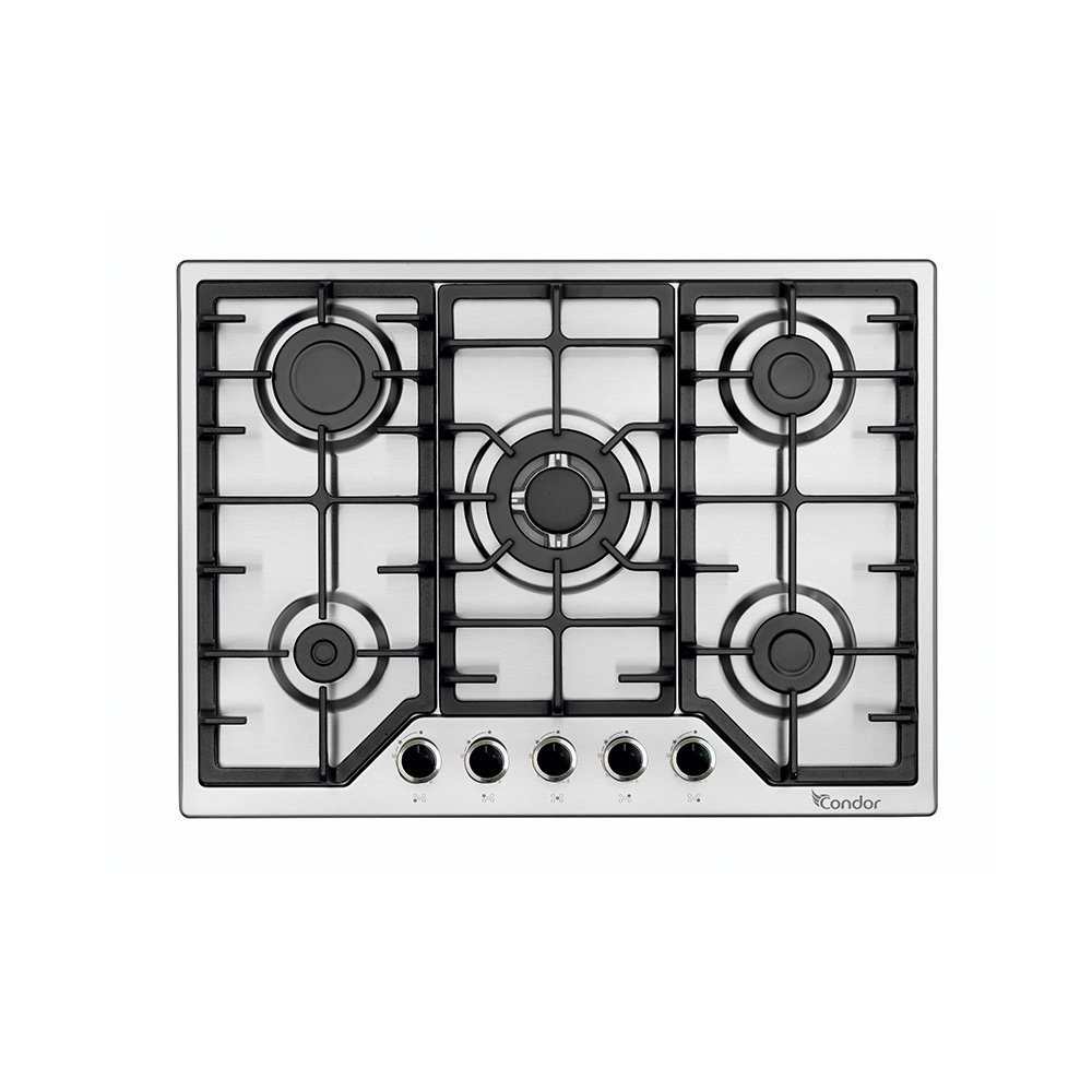 Table de cuisson encastrable Filini 5Fx Wok Inox