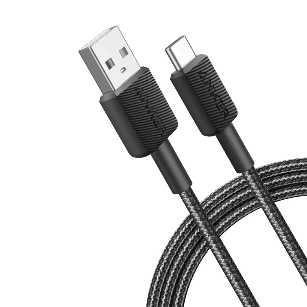 ANKER 322 USB-A TO USB-C CABLE (6FT BRAIDED) black A81H6H11