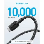 ANKER 322 USB-A TO USB-C CABLE (6FT BRAIDED) black A81H6H11
