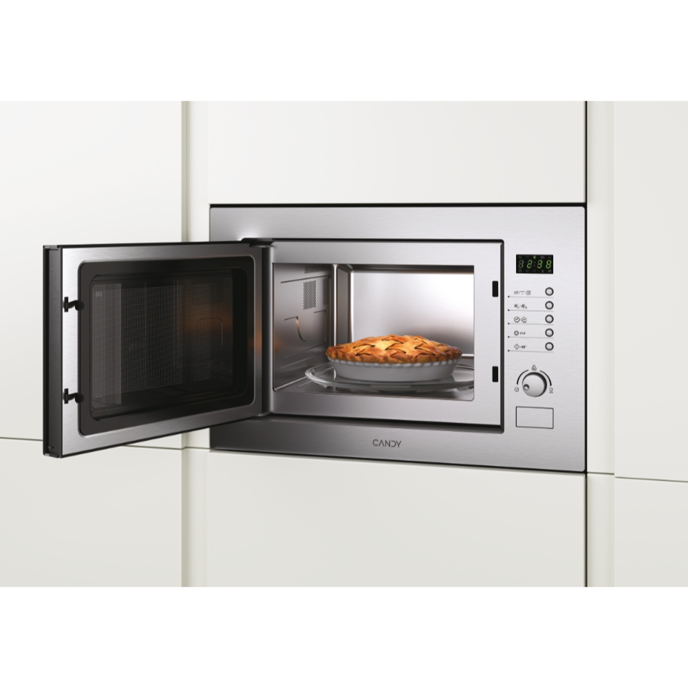 MICRO-ONDE ENCASTRABLE CANDY Inox 25L 10 Programmes Démarrage rapide Sécurité enfant CAMW25XK1
