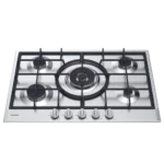 Table de cuisson Rosières 5 Feux Inox Wok avec Thermocouple et Grille en Fonte