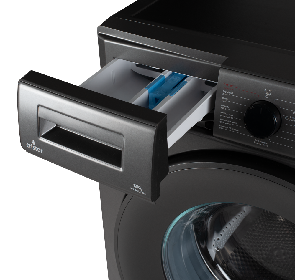 Machine à Laver BELLA CRISTOR Dark Inox 12 kg