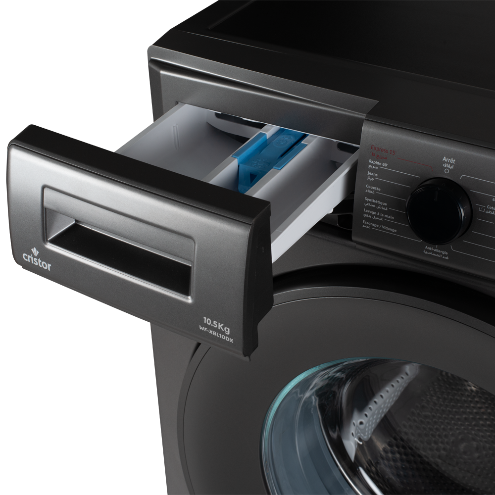 Machine à Laver BELLA CRISTOR Dark Inox 10.5 kg
