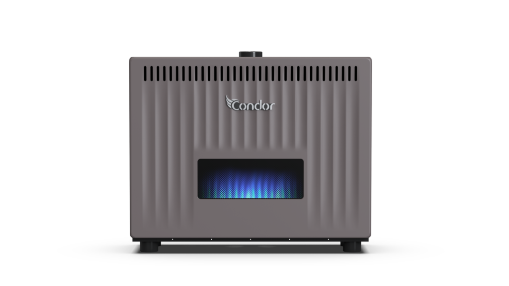 Radiateur à Gaz Condor FAVEO gris café 12kw