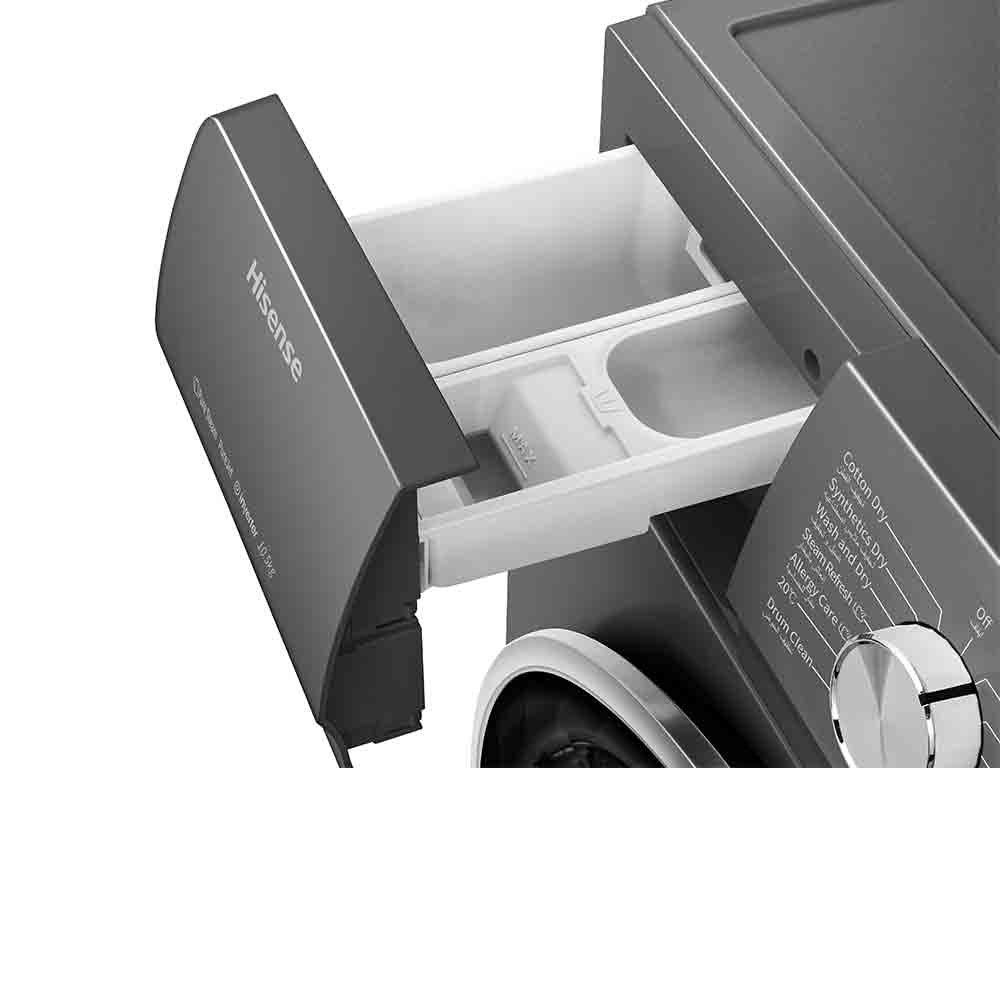 Machine à Laver Frontale Hisense Inverter Grise 10,5 Kg