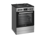 Cuisinière Whirlpool gaz/électrique 8 fonctions Inox 60 cm 72 L