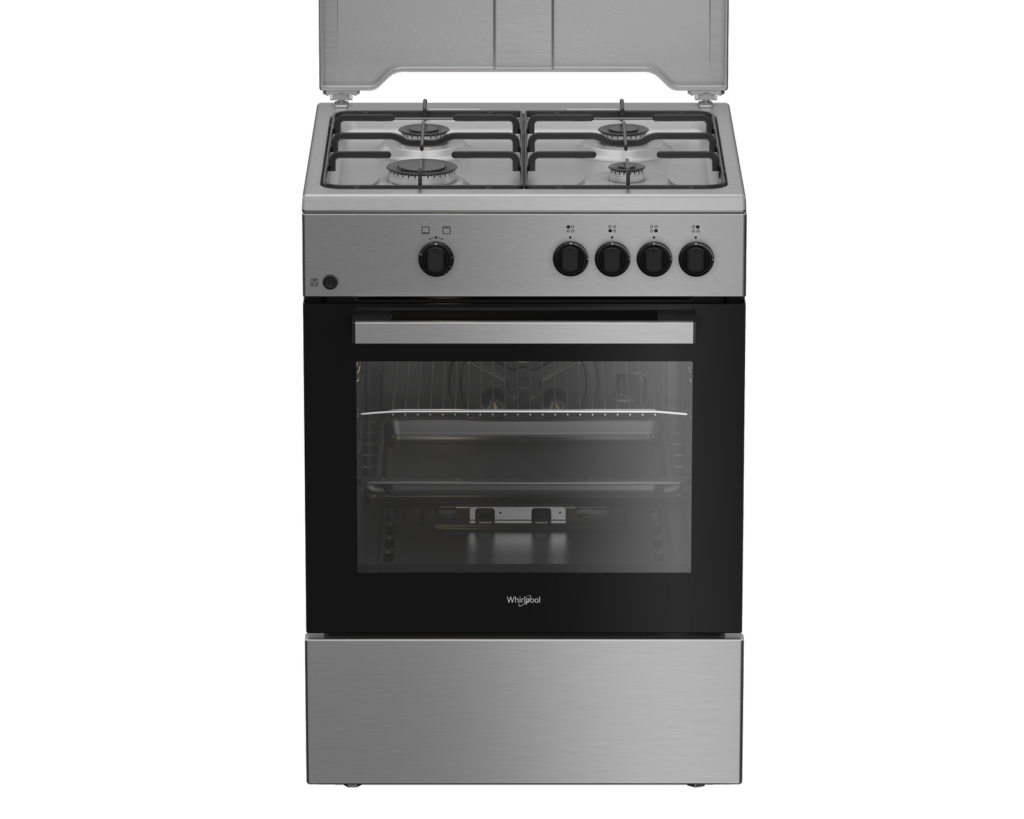 Cuisinière GAZ/GAZ Whirlpool  INOX  60 CM 62L